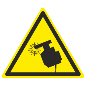 Знак безопасности светоотражающий W-35 «Осторожно. Сварка»